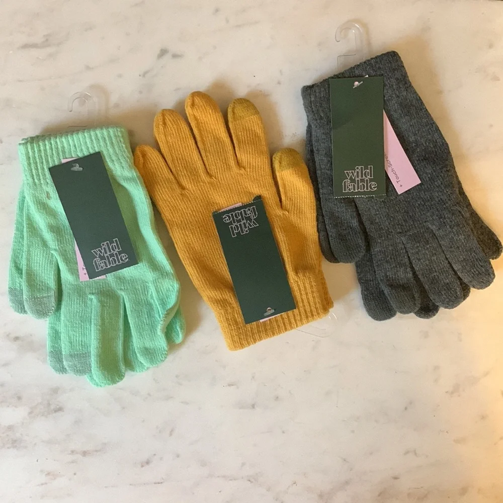 Wild Fable Women’s Tech Touch Gloves Bundle
